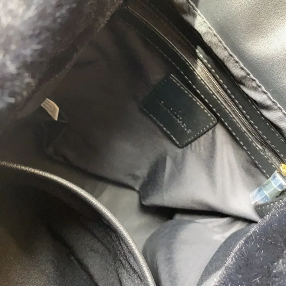 NWOT Neiman Marcus Megan FauxFur Backpack - Picture 4 of 5